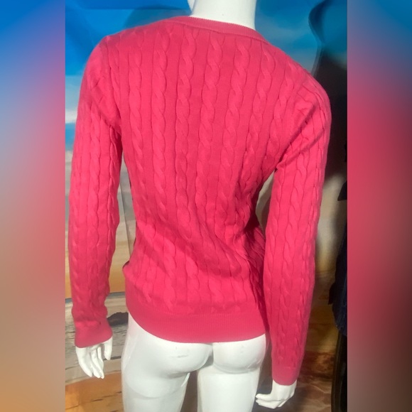 Lacoste Cotton Cable Knit Sweater - Picture 3 of 4